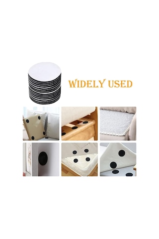 Halı Paspas Sandalye Minderi Merdiven Halısı Kaydırmaz Sabitleme Yapışkanlı Cırt Cırt Bant - 10 Adet