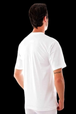 Faal 129x2 Erkek 2'li Penye Süprem Yarım Kol Kapalı Yaka Fanila-beyaz Beyaz