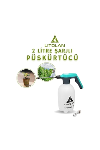 Litolan Zirai İlaçlama Pompası Şarjlı 2 L Turkuaz