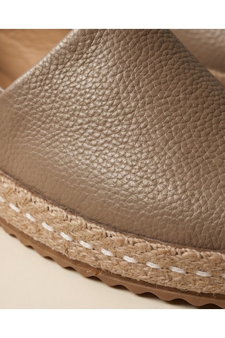 Futsishoes Lucıa Vizon Hakiki Deri Dikiş Detaylı Kadın Espadril