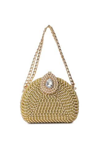 Tamer Tanca Kadın Vegan Sarı El Çantası 1083 004 Bn Cnt Sk24-25 Altın Altın