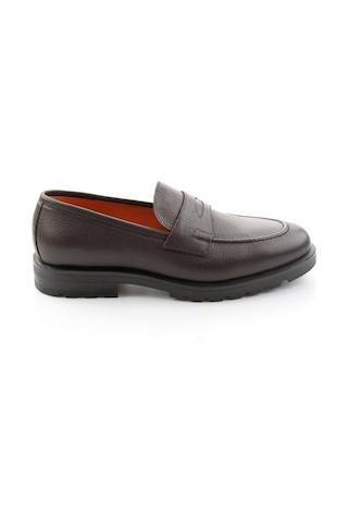 Kahve Floter Hakiki Deri Erkek Loafer Ayakkabı E01648622340