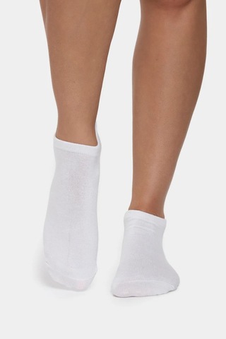 Ozzy Socks 12 Çift Beyaz Dikişsiz Kadın Bambu Görünmez Sneaker Spor Ayakkabı Çorabı Beyaz
