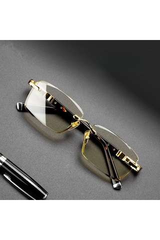 Xindoker Akıllı Otomatik Ayarlı Erkekler İçin Mavi Işık Engelleyen Okuma Gözlüğü