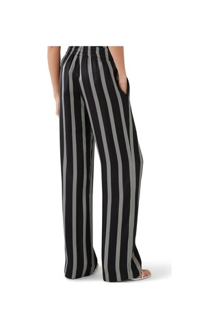 Anine Bing Şık Herringbone Çizgili Pantolon Siyah