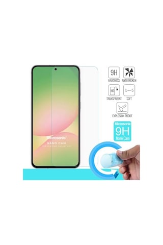 Galaxy A56 Nano Glass Cam Ekran Koruyucu Galaxy A56 İle Uyumlu Ekran Koruyucu - Şeffaf