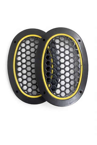 Oval Sarı Ledli Hoparlör Kapağı