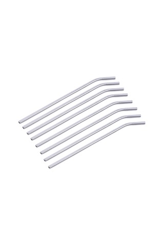 Moveevo 8 Adet 304 Paslanmaz Çelik Suluk Seti + 3 Temizleme Fırçası - Çevre Dostu, Yıkama Makinesine Uygun, Dayanıklı Kullanım Diğer