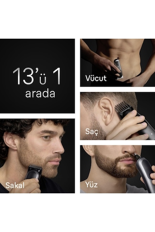 Braun Hepsi Bir Arada Series 7, 13'ü 1 Arada Tıraş Kiti, Problade, Autosense, Aıo7560