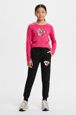 3'lü Sıfır Yaka Baskılı Kız Çocuk Alt-üst Takım Çok Renkli