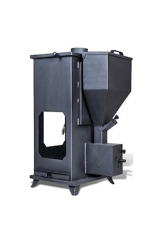 Etinova Eti-b8 Büyük Üç Tarafı Camlı Fırınlı Odun Ve Pelet Yakan Şömine Tipi Soba