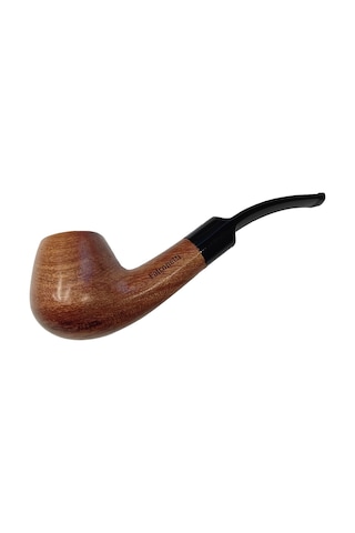 Falconetti 9 Mm. Kahverengi Sandalwood Eğimli Sap Ahşap Pipo Rd40