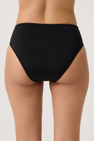 Los Ojos Siyah Yüksek Bel Bikini Altı Sporty Bottom Siyah
