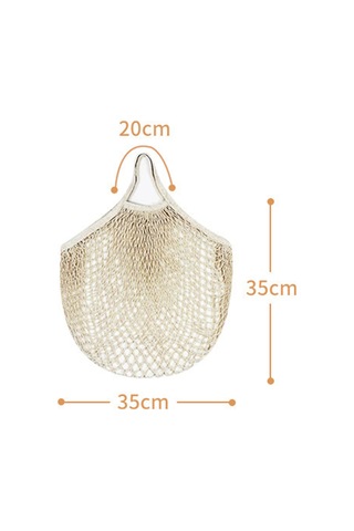 Geeksen Mantar Kumaş Alışveriş Çantası, Sebze-meyve Ağzı, Delikli Örgü, Kalın Kordon, Bej Renk, 10x35x35 Cm, Ev Kullanıma Uygun, Dayanıklı Materyal Bej