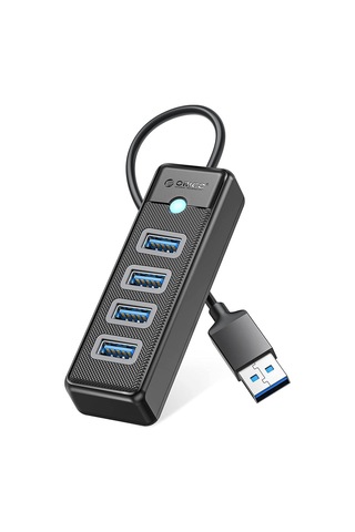 ORICO USB3.0 4 Portlu 5Gbps Çoklayıcı HUB, Siyah, PW4U-U3-015-BK