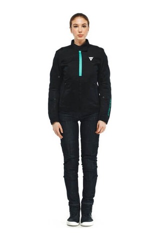 Dainese Risoluta Air Black Acqua Green Motosiklet Montu