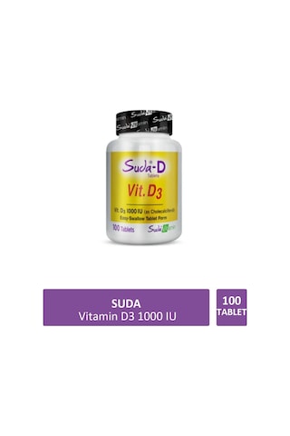 Suda Vitamin D3 1000iu 100 Tablet