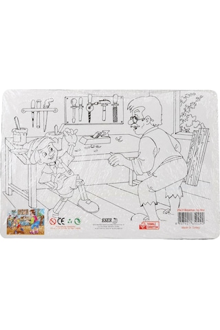 36 Parça Çocuk Puzzle + Boyama Pinokyo