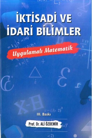 Uygulamalı Matematik Prof. Dr. Ali Özdemir Kitap