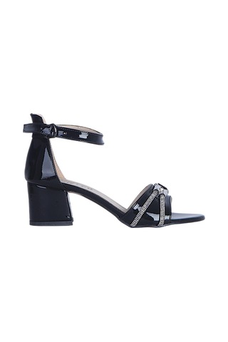 Ayakcenter Byn Ayışığı By22 Siyah Rugan Kadın 6cm Topuklu Sandalet Sıyah