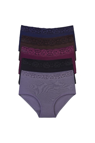 Nicoletta Bordo Kadın Külot Büyük Beden 5 Li Paket Likralı (455808076) Bordo