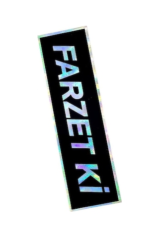 Farzet Ki Sticker Hologramlı Oto Sticker Oto Cam Yazısı - Farzet Ki Araba Cam Yazı Sticker