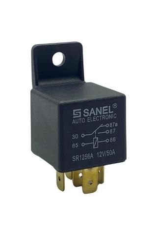 Sanel 12v Röle 5 Uçlu 50 A Çift Platin 30-85-86-87-87a