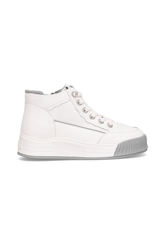 Guja 25k334 Kadın Hakiki Deri Sneaker Bot Gri Gri