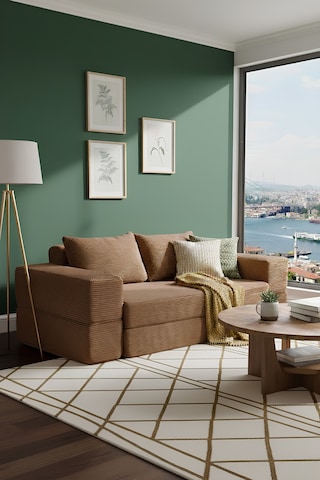 Reflekta Havuzlu Sünger Koltuk Yataklı Açılır 150x180 Rollpack Sünger Koltuk Kahverengi