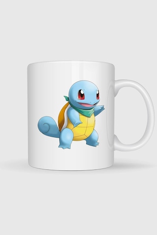 Squirtle Baskılı Kupa Bardak Beyaz