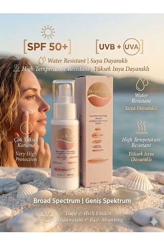 Deep Feelıng Spf 50+ Güneş Koruyucu Krem 50 Ml