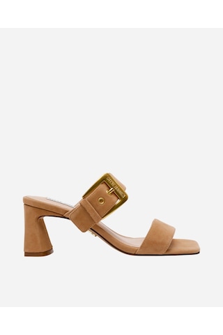 Steve Madden Torıann Camel Kadın Camel Sued Topuklu Terlik Torıann Camel Kahverengi