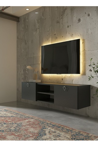 Resital Tv Ünitesi S1838-4 Antrasit Antrasit