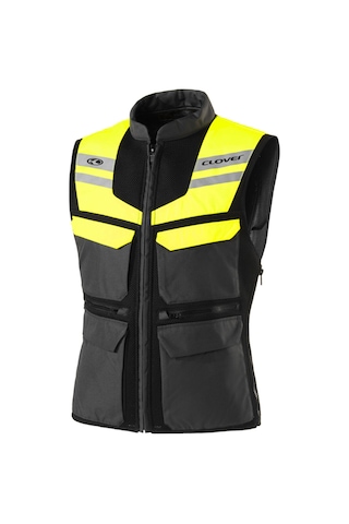 Clover Sw-2 Çok Fonksiyonlu Motorcu Yeleği Siyah Sarı