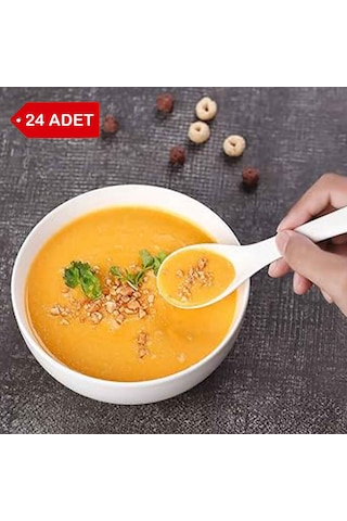 24 Adet - 12cm Melamin Çorba Kasesi, Cacık, Meze, Komposta