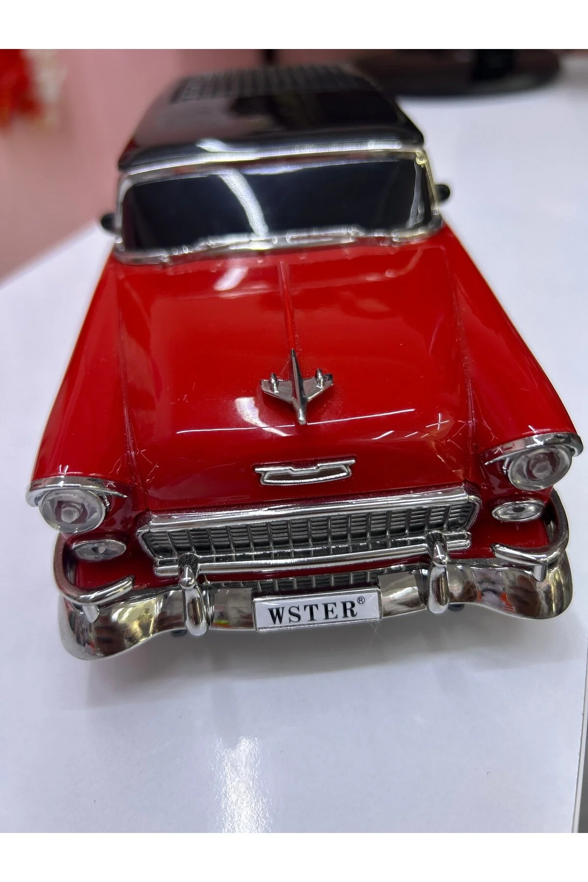 Nostaljik 1955 Klasik Araba Tasarımlı Bluetooth Hoparlör Usb-tf Kart Destekli Retro Müzik Çalar K.