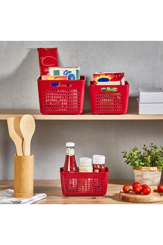 Selka Home 3'lü 2 Lt Lavin Süzgeç Bordo