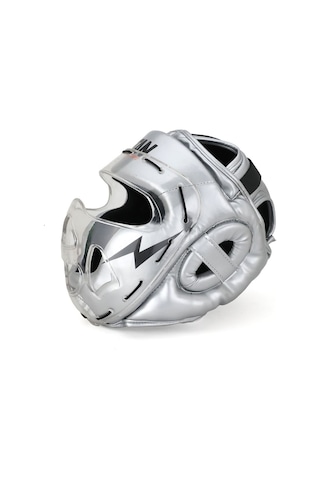 Yüz Korumalı Boks Kaskı , Gümüş Silver Model Çok Renkli