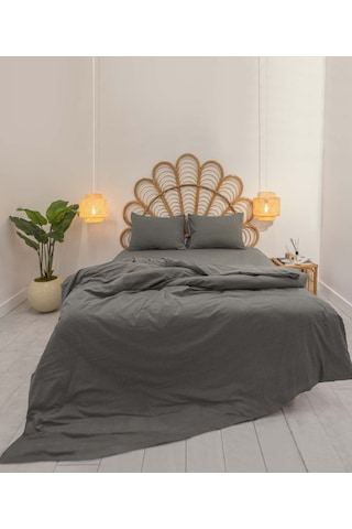 Koza Home Calmo Nevresim Takımı Smoke Çift Kişilik 200x220 9572a Gri