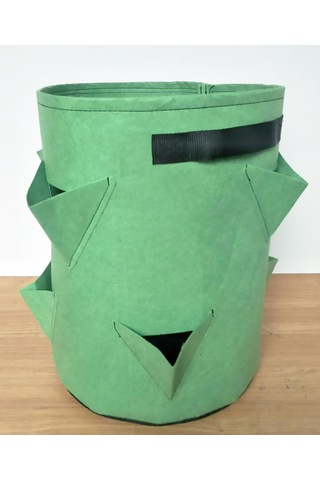 Yifomall 3 Lü Felt Bahçe Bitki Çanta, 23x28cm 18l, Su Geçirmez, Çilek-botanik İçin, Taşınabilir, Ev Bahçesi Balkon Kullanıma Uygun