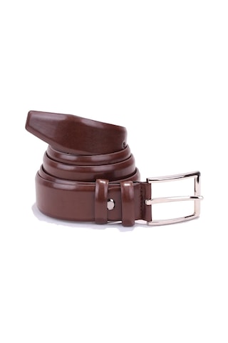 Dagoster Dmk26-302 Kahve 3,5 Cm Suni Deri Erkek Kemer Kahve