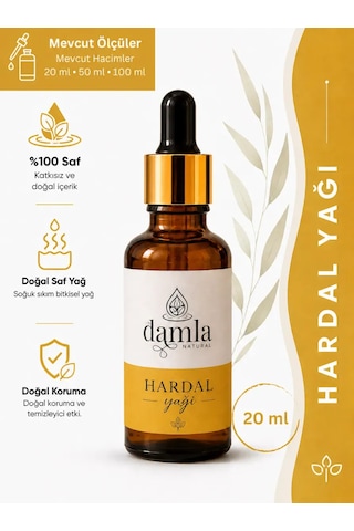Biodamla Natural Hardal Yağı 20 Ml