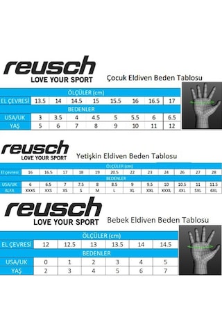 Reusch Alan Mitten Çocuk Kayak Eldiveni 001
