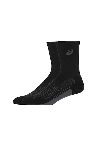 Asics Performance Run Sock Crew Unisex Black Koşu Çorabı 3013b002-001 Siyah
