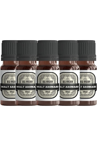 Big Aroma Siyah Viski Malt Aroması Tek Kullanımlık 5 x 10 ML