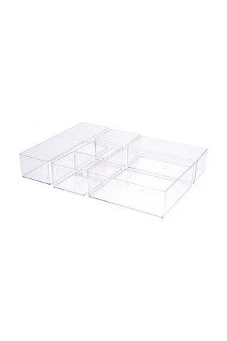 6 Parça Makyaj Takı Hobi Malzemesi Düzenleyici Organizer Kutu