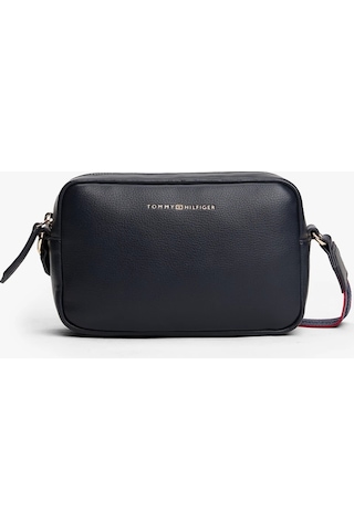 Tommy Hilfiger Th Logo Şeritli Kamera Kadın Çanta Aw0aw17689dw6 Lacivert