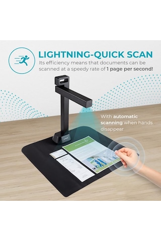 Irıscan Masa Pro. Kitap Tarayıcı Led, Ocr Belge Tarayıcı 21mp Kamera Görüntüleyici -v6pro: Pdf Düzenleyici, Taşınabilir Tarayıcı, Kitap Tarayıcı, Aı Düzleştirme Otomatik Tarama Parmak Gizleme