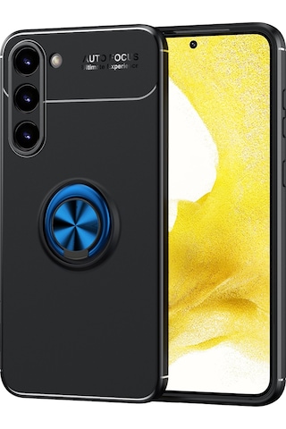 Galaxy S23 Plus Kılıf Zore Ravel Yüzüklü Silikon Kılıf