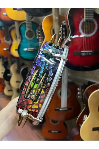 Renkli Zilli Tef - Siyah Mitello Filmli Kod6410